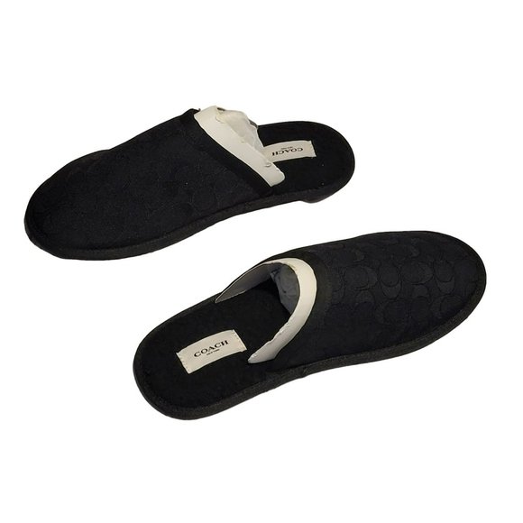 Coach Other - Coach Signature Jacquard Upper 9 Black   Faux Shearling